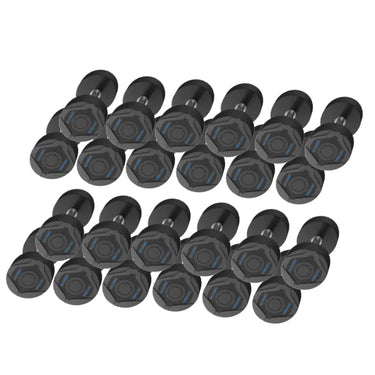 1441 Fitness PU Round Dumbbell Set - 2.5 Kg to 50 Kg ( 20 Pairs )